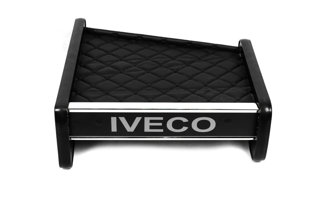 Dashboard Shelf (Black with Black Stitching) for Iveco Daily 1999-2006 - image 2