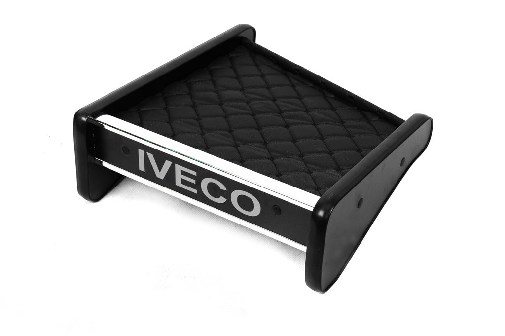 Dashboard Shelf (Black with Black Stitching) for Iveco Daily 1999-2006 - image 1