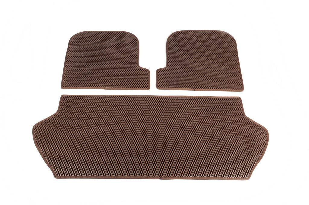 Trunk mat with 3 parts (EVA, brick) for Volvo XC90 2002-2014 - Reelken Auto