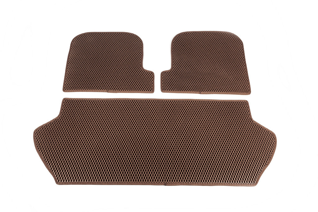 Trunk mat 3-piece (EVA, brick) for Volvo XC90 2002-2014 - image 2