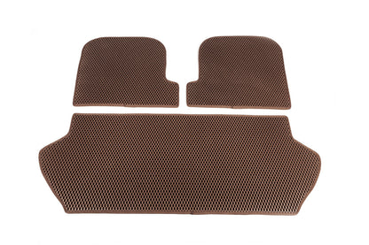Trunk mat 3-piece (EVA, brick) for Volvo XC90 2002-2014 - image 2