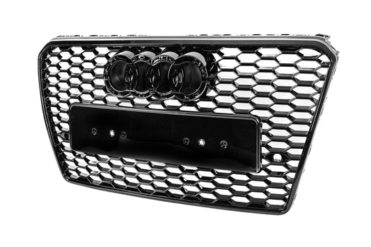 Front Grille RS-Style (2010-2014, black) for Audi A7 2010-2018 - image 2