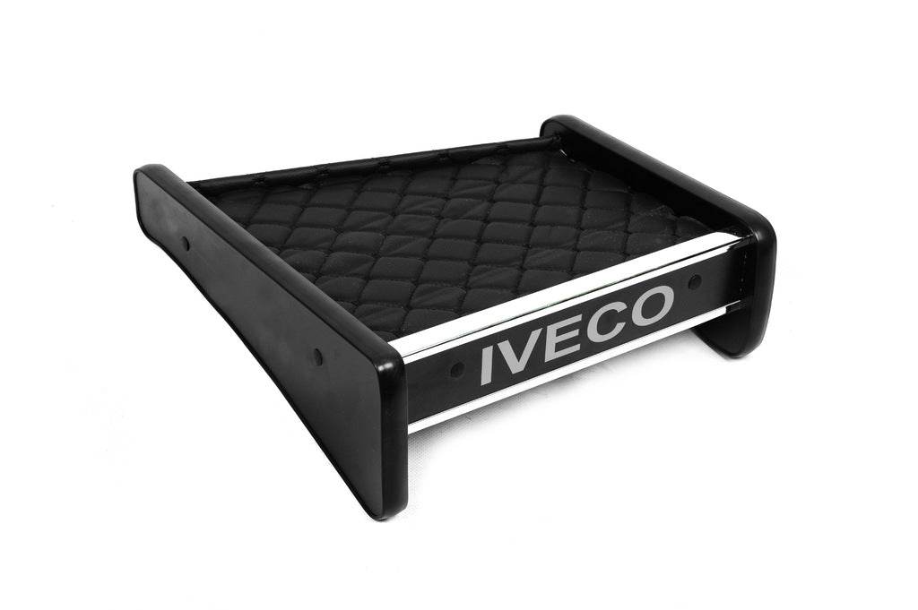 Shelf on the panel (Black with black thread) for Iveco Daily 1999-2006 - Reelken Auto