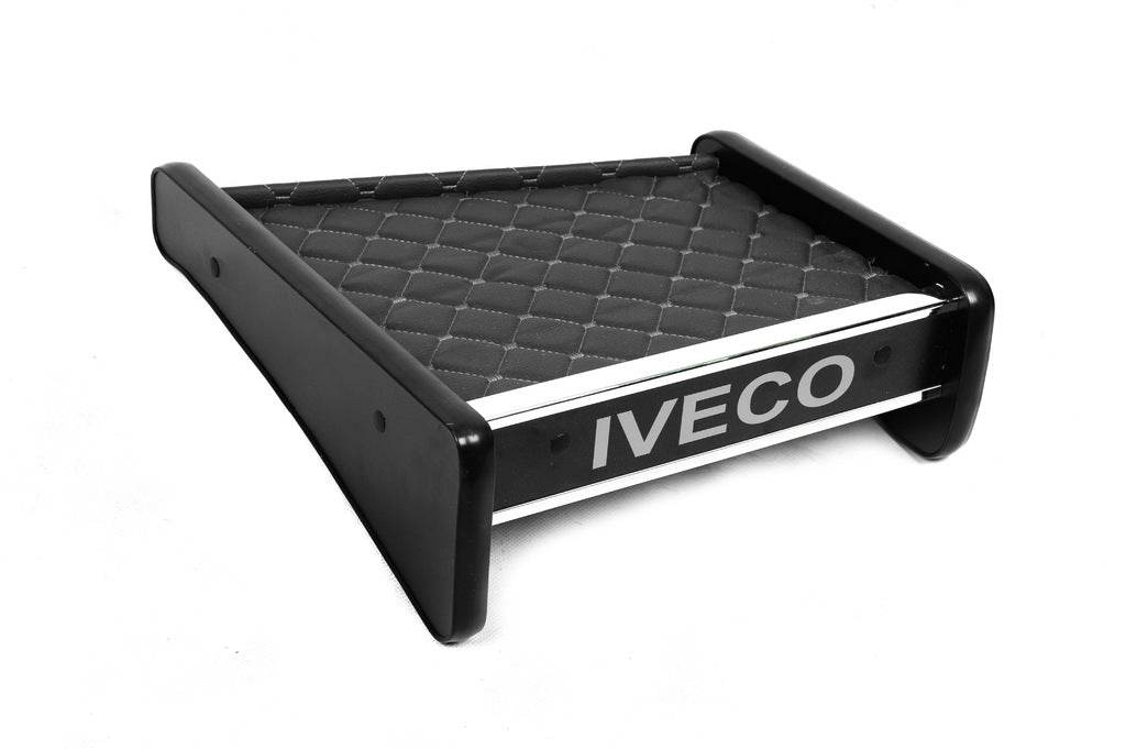 Shelf on the panel (Gray with gray thread) for Iveco Daily 1999-2006 - Reelken Auto