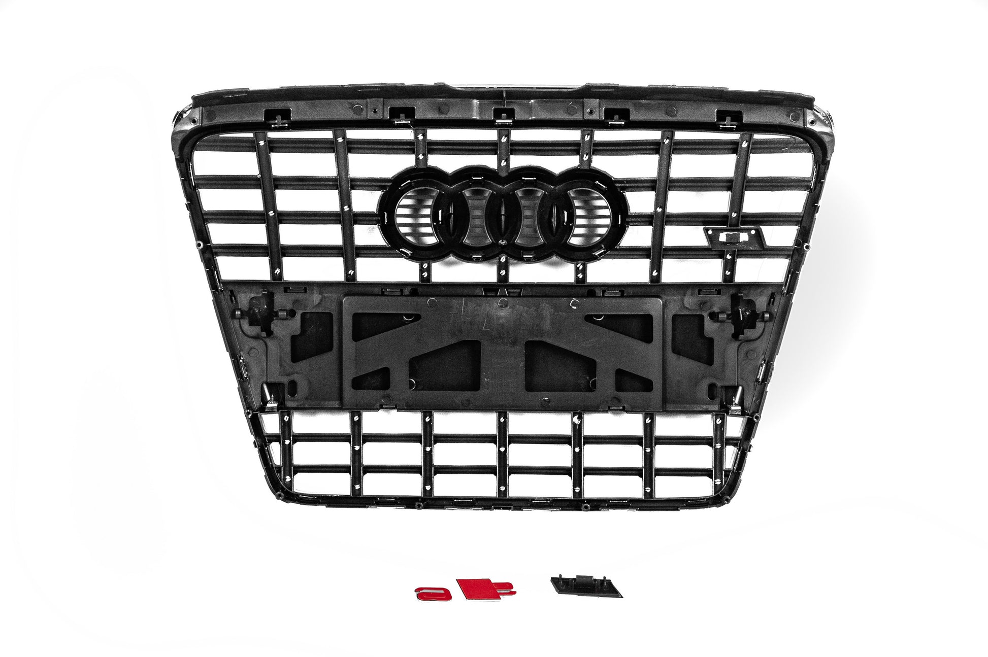 S-style front grille (black with chrome) for Audi A6 C6 2004-2011 - image 5