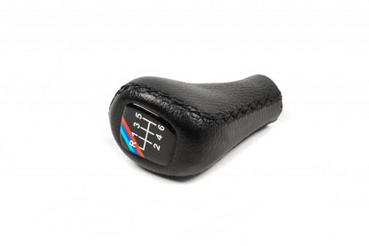 Gear Shift Knob V3-6 Speed (Leatherette, Black Smooth) for BMW 3 Series E-36 1990-2000 - image 1