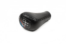 Gear knob V3-5st (leatherette, black smooth) for BMW 5 series E-34 1988-1995 - Reelken Auto