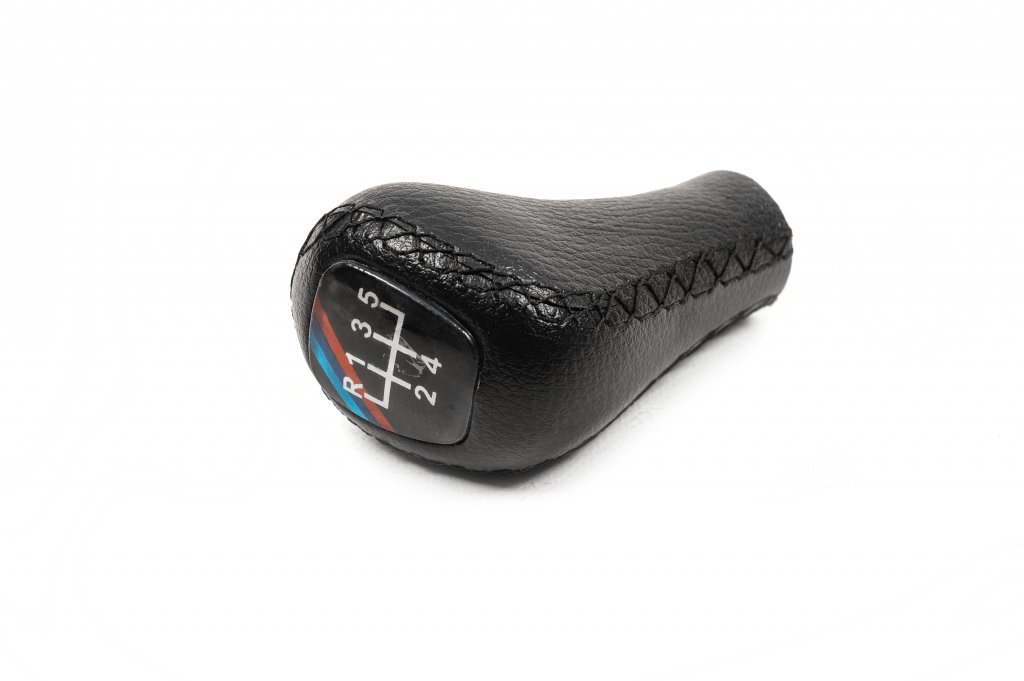 Gear Shift Knob V3-5 Speed (leatherette, black smooth) for BMW 5 Series E-34 1988-1995 - image 2
