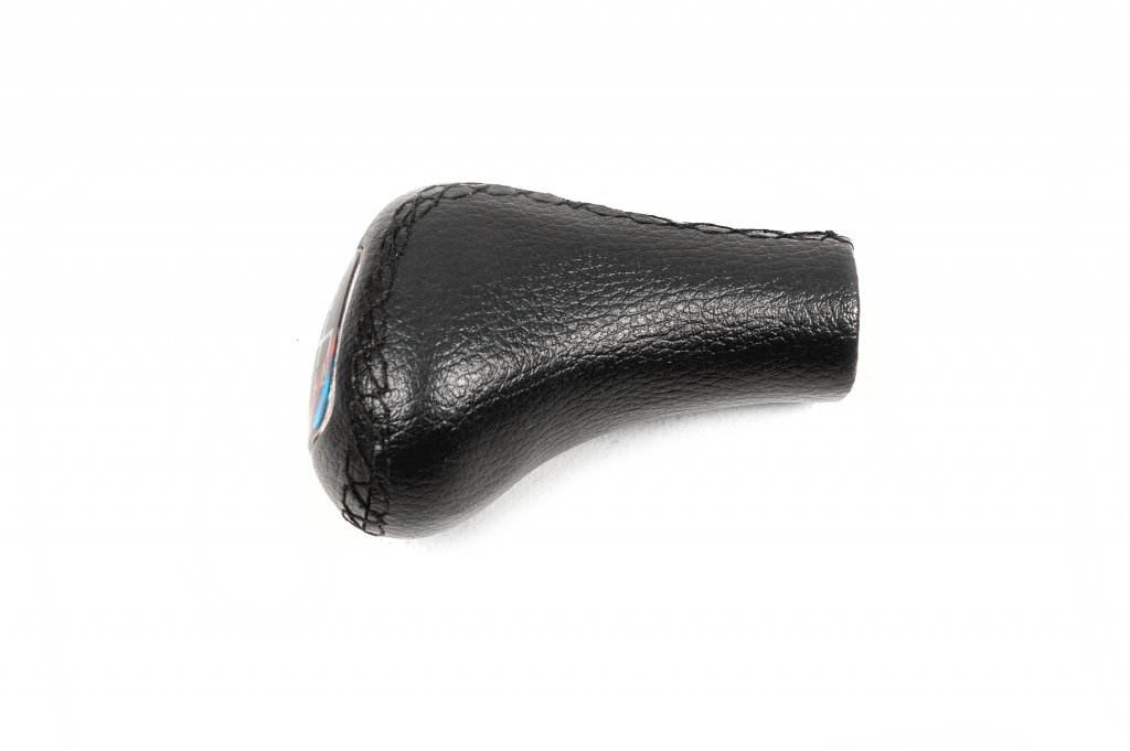 Gear knob V3-5st (leatherette, black smooth) for BMW 3 series E-30 1982-1994 - Reelken Auto