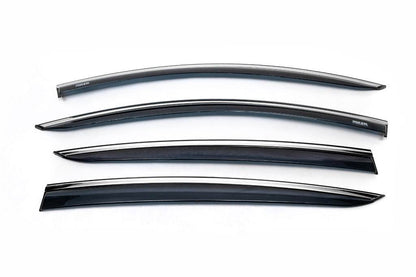 Windbreakers with chrome HB/SD (4 pcs, Niken) for Ford Focus IV 2018↗ year - Reelken Auto