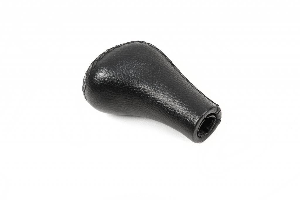 Gear knob V3-5st (leatherette, black smooth) for BMW 3 series E-30 1982-1994 - Reelken Auto