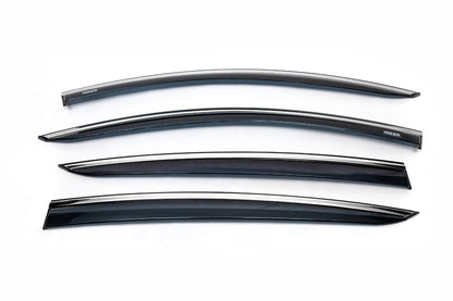 Window Deflectors with Chrome Trim HB/SD (4 pcs, Niken) for Ford Focus IV 2018- - image 2