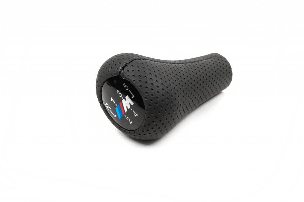 Gear knob V2-5st (leatherette, black smooth) for BMW 3 series E-30 1982-1994 - Reelken Auto
