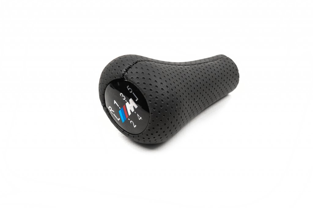 Gear Shift Knob V2-5 Speed (leatherette, black smooth) for BMW 3 Series E36 1990-2000 - image 1