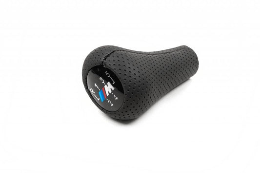 Gear knob V2-5st (leatherette, black smooth) for BMW 3 series E-36 1990-2000 - Reelken Auto