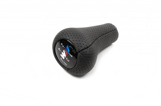 Gear knob V2-5st (leatherette, black smooth) for BMW 3 series E-30 1982-1994 - Reelken Auto