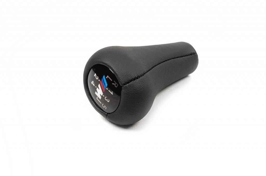 Gear Shift Knob V1-5 Speed (leatherette, black smooth) for BMW 5 Series E34 1988-1995 - image 2