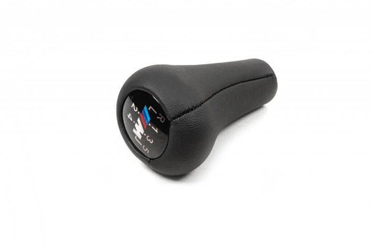 Gear knob V1-5st (leatherette, black smooth) for BMW 3 series E-36 1990-2000 - Reelken Auto