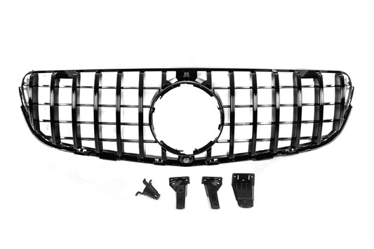 Front Grille GT Panamericana Black (for 2015-2019) for Mercedes GLC coupe C253 2016-2023 - image 2