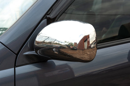 Mirror Covers (2 pcs, Stainless Steel) for Toyota Land Cruiser Prado 120 2002-2009 - image 4