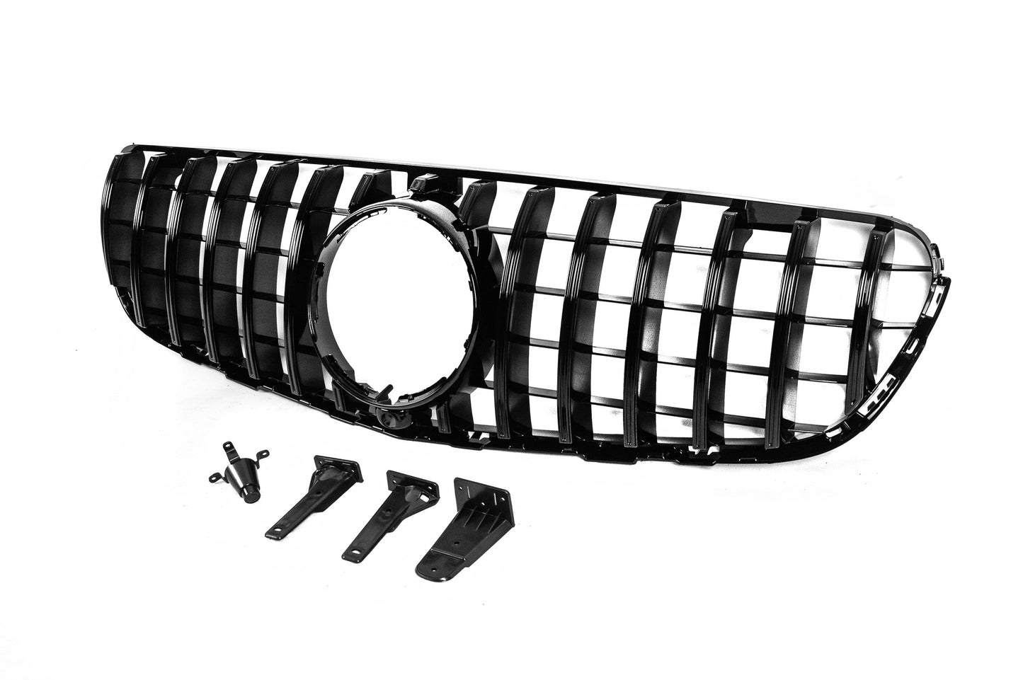Front Grille GT Panamericana Black (2015-2019) for Mercedes GLC X253 2015-2022 - image 3