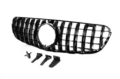 Front Grille GT Panamericana Black (for 2015-2019) for Mercedes GLC coupe C253 2016-2023 - image 4
