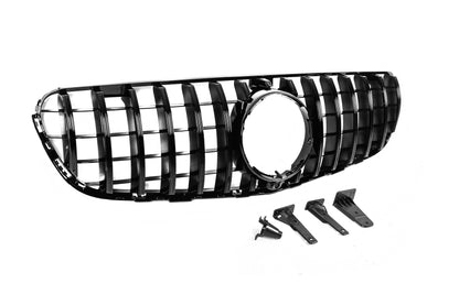 Front Grille GT Panamericana Black (2015-2019) for Mercedes GLC X253 2015-2022 - image 4
