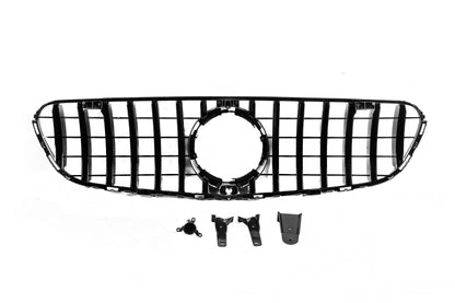 Front Grille GT Panamericana Black (for 2015-2019) for Mercedes GLC coupe C253 2016-2023 - image 6