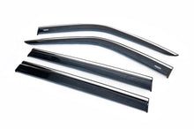 Window deflectors with chrome trim (4 pcs, Niken) for Fiat Doblo II 2010-2022 - image 2