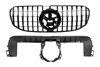 Front Grille 2019-2023 (GT Panamericana Black) for Mercedes GLS X167 2019- - image 4