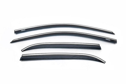 Window vents with chrome (4 PCs, Niken) for Hyundai I-20 2014-2020 - Reelken Auto