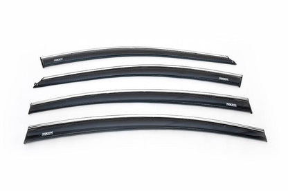 Window vents with chrome SD (4 PCs, Niken) for Chevrolet Cruze 2009-2015 - Reelken Auto
