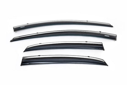 Window vents with chrome HB (4 PCs, Niken) for Hyundai I-30 2012-2017 - Reelken Auto