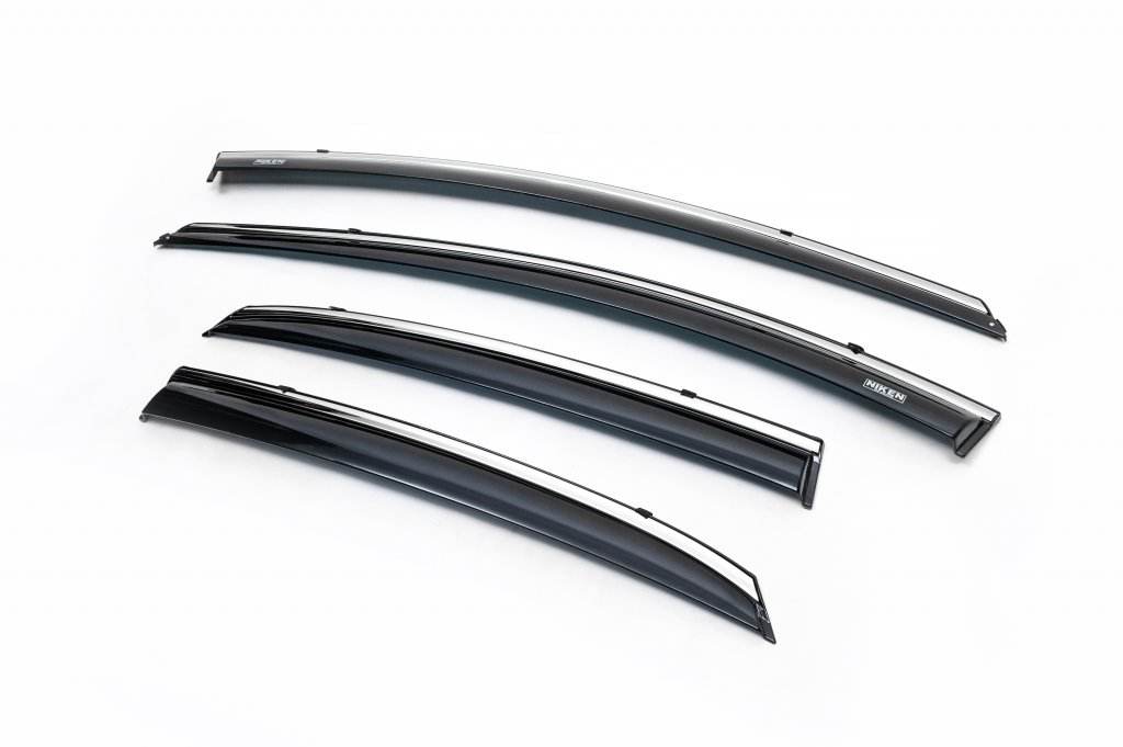 Window vents with chrome HB (4 PCs, Niken) for Hyundai I-30 2012-2017 - Reelken Auto