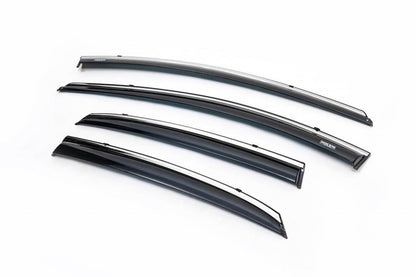 Window vents with chrome HB (4 PCs, Niken) for Hyundai I-30 2012-2017 - Reelken Auto