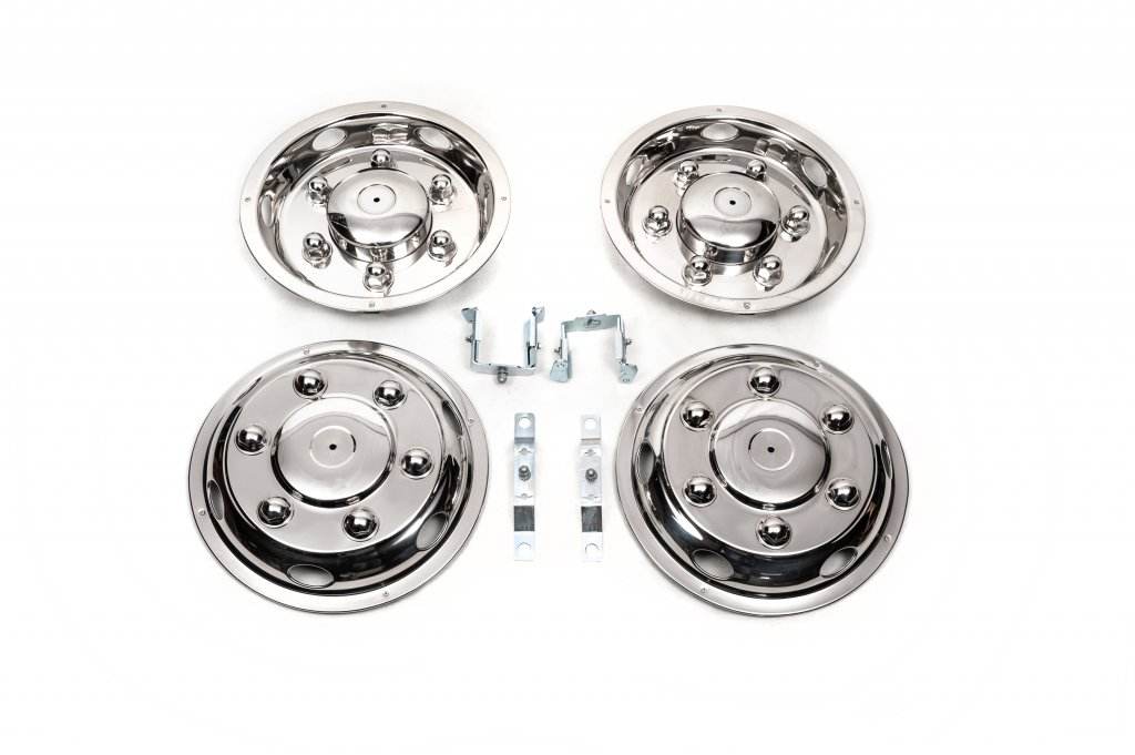 Stainless steel caps Exclusive V2 (2 roller, 4 pcs.) for Mercedes Sprinter W906 2006-2018 - Reelken Auto