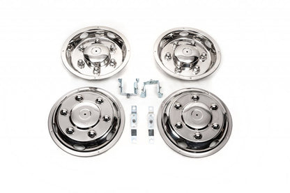 Stainless Steel Wheel Covers Exclusive V2 (2-ring, 4 pcs) for Mercedes Sprinter W906 2006-2018 - image 1