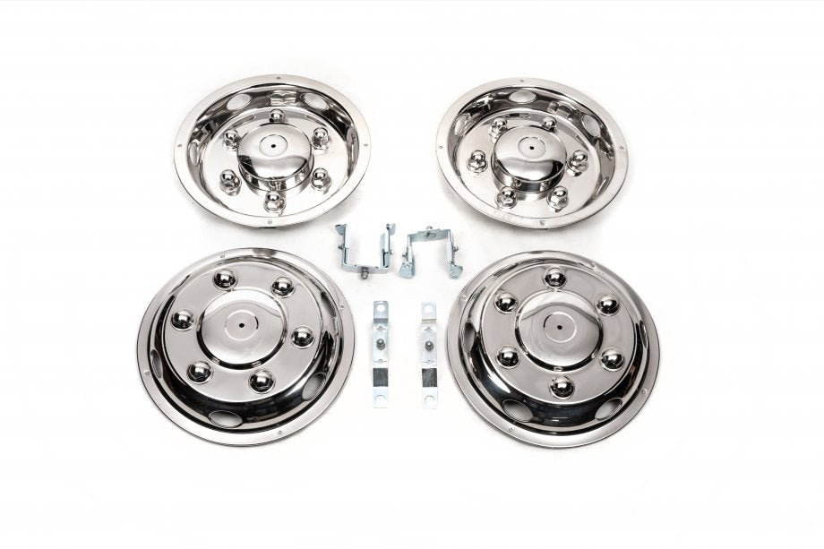 Stainless Steel Wheel Covers Exclusive V2 (2-ring, 4 pcs) for Mercedes Sprinter W907/W910 2018- - image 1
