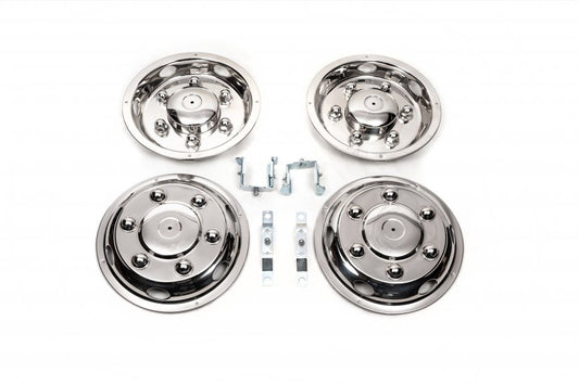 Stainless Steel Wheel Covers Exclusive V2 (2-ring, 4 pcs) for Mercedes Sprinter W907/W910 2018- - image 1