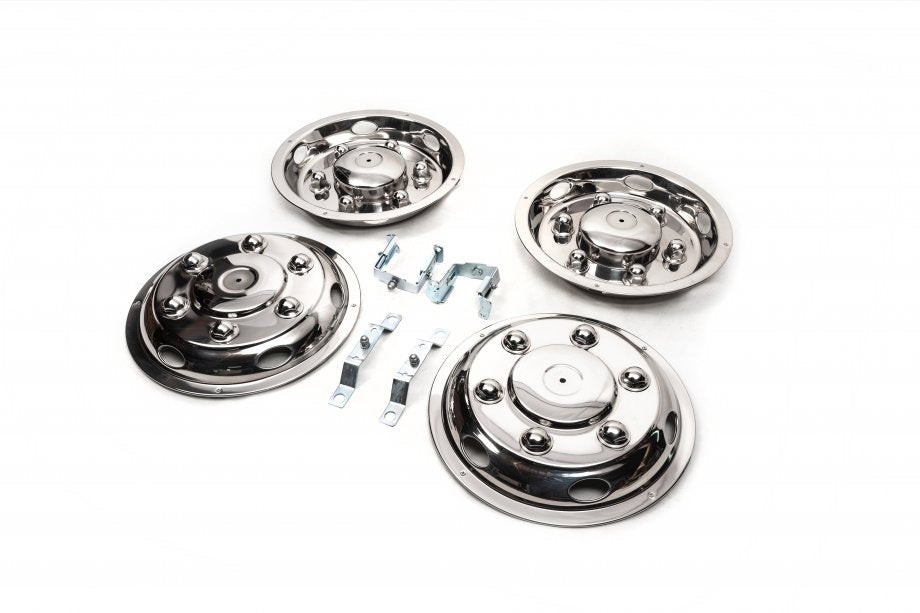 Stainless Steel Wheel Covers Exclusive V2 (2-ring, 4 pcs) for Mercedes Sprinter W907/W910 2018- - image 2