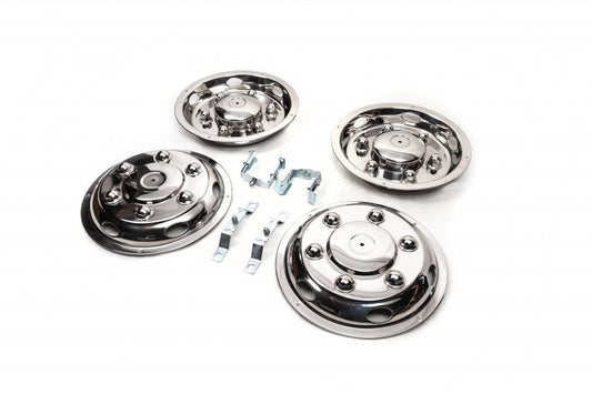 Stainless Steel Wheel Covers Exclusive V2 (2-ring, 4 pcs) for Mercedes Sprinter W907/W910 2018- - image 2