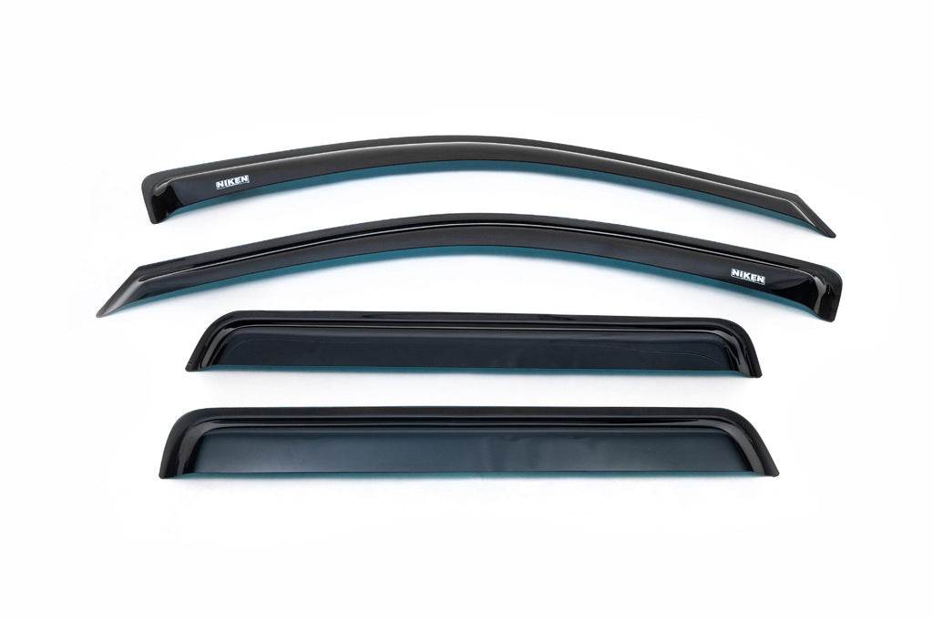 Deflectors (4-piece, Niken) for Jeep Grand Cherokee WK 2004-2010 - Reelken Auto