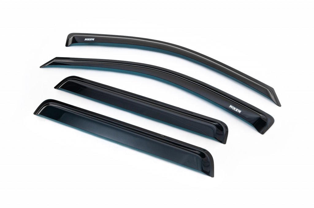 Window Deflectors (4 pcs, Niken) for Jeep Grand Cherokee WK 2004-2010 - image 1
