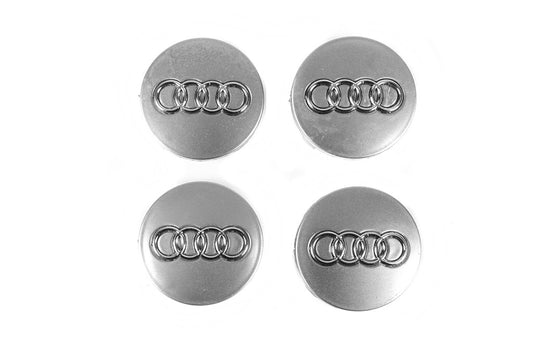 Wheel center caps 60/58mm gray ad5957s (set of 4) for Audi - image 2