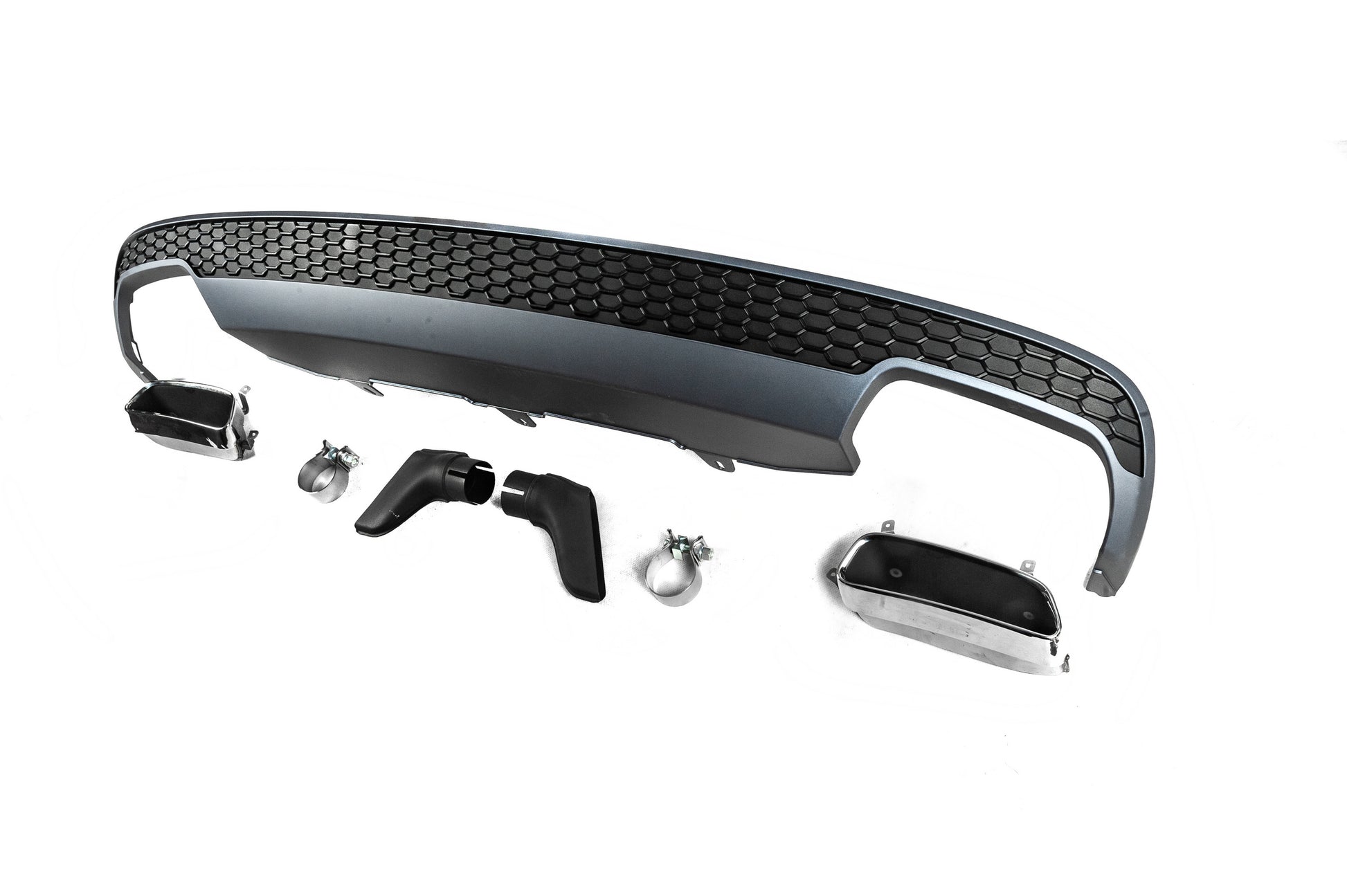 Rear diffuser with DPT S-Line-style nozzles (2011-2015) for Audi A6 C7 2011-2017 - image 3