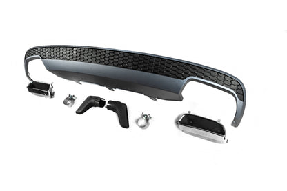 Rear diffuser with DPT S-Line-style nozzles (2011-2015) for Audi A6 C7 2011-2017 - image 3