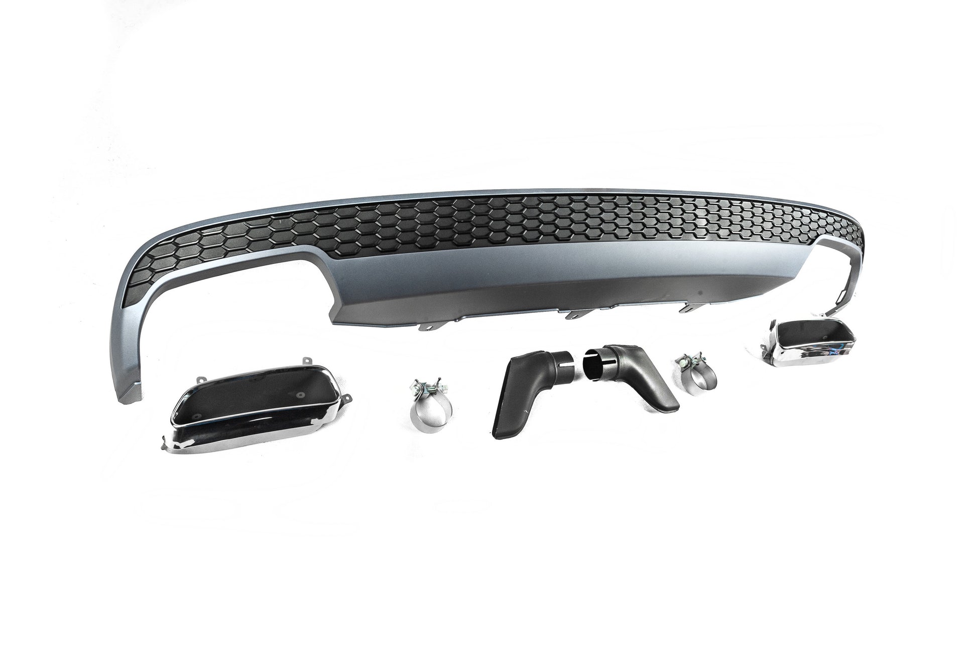 Rear diffuser with DPT S-Line-style nozzles (2011-2015) for Audi A6 C7 2011-2017 - image 4
