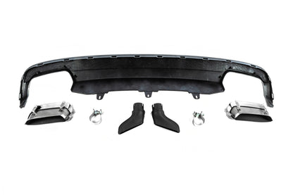 Rear diffuser with DPT S-Line-style nozzles (2011-2015) for Audi A6 C7 2011-2017 - image 6