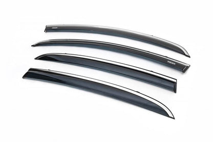 Window vents with chrome (4 PCs, Niken) for Opel Corsa D 2007-2014 - Reelken Auto