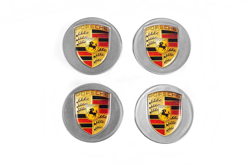 Disc caps 76/71mm gray (4 pcs.) for Porsche - Reelken Auto